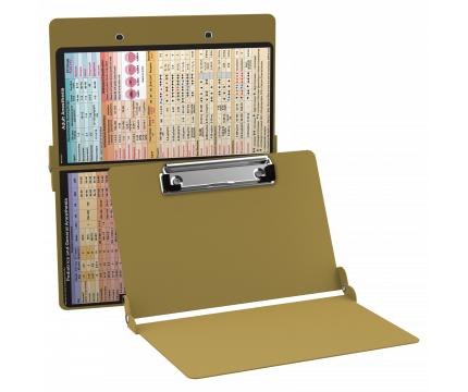 WhiteCoat Clipboard® - Tactical Brown Anesthesia Edition